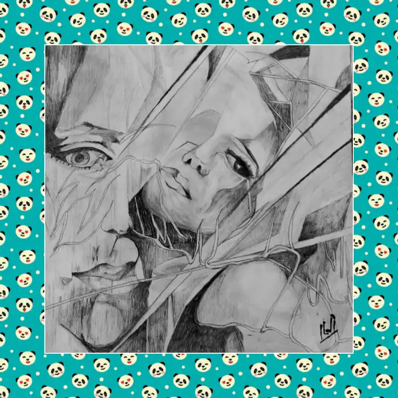 نقاشی سیاه قلم مدل زیبایی