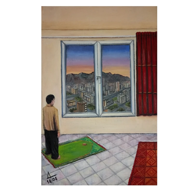 تابلو نقاشی رنگ روغن سبک رئالیسم کد s4