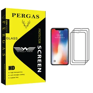 Waily Nice Pergas Glass Screen Protector For Apple iPhone X Pack Of 3