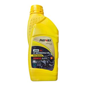 روغن موتور سیکلت نیمه سنتتیک پترولکس مدل SL 20W-50 حجم 1 لیتر