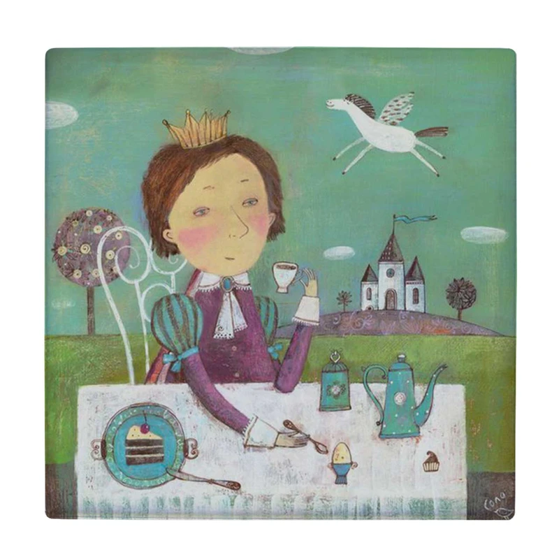  زیر لیوانی طرح نقاشی بانو و میز صبحانه کد    4074958_2843