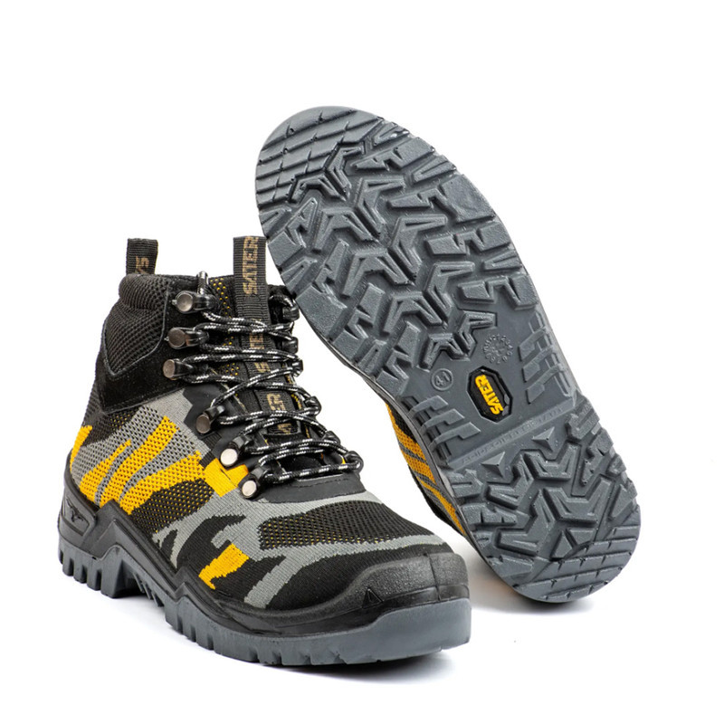 پوتین ایمنی ساتر مدل استایل خردلی