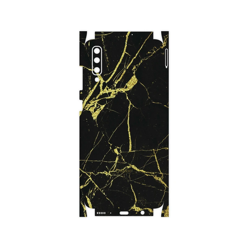 برچسب پوششی ماهوت مدل Graphite-Gold-Marble-FullSkin مناسب برای گوشی موبایل سامسونگ Galaxy A70