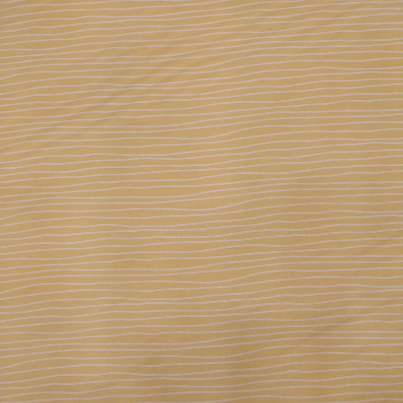 پارچه ملحفه عرض 2.4 متر فیلور مدل راه راه بهار کد 2-112 رنگ لیمویی