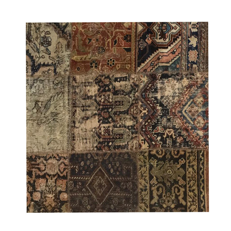 کلاژ فرش دستباف 2 متری مدل وینتج کد 31