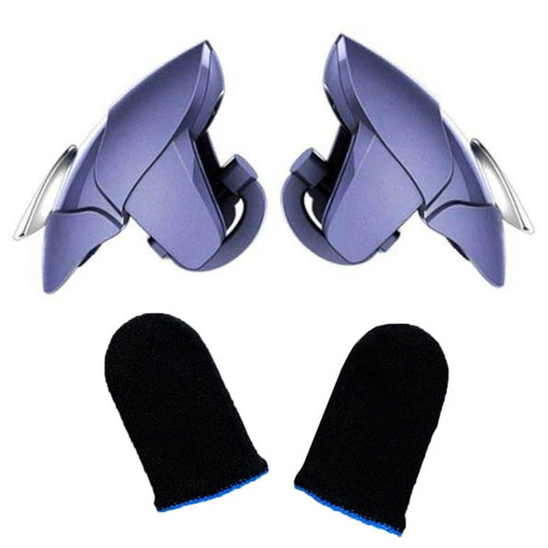 آستین کنترل کننده انگشت مدل SHARK-2IN1 به همراه دسته بازی Pubg 