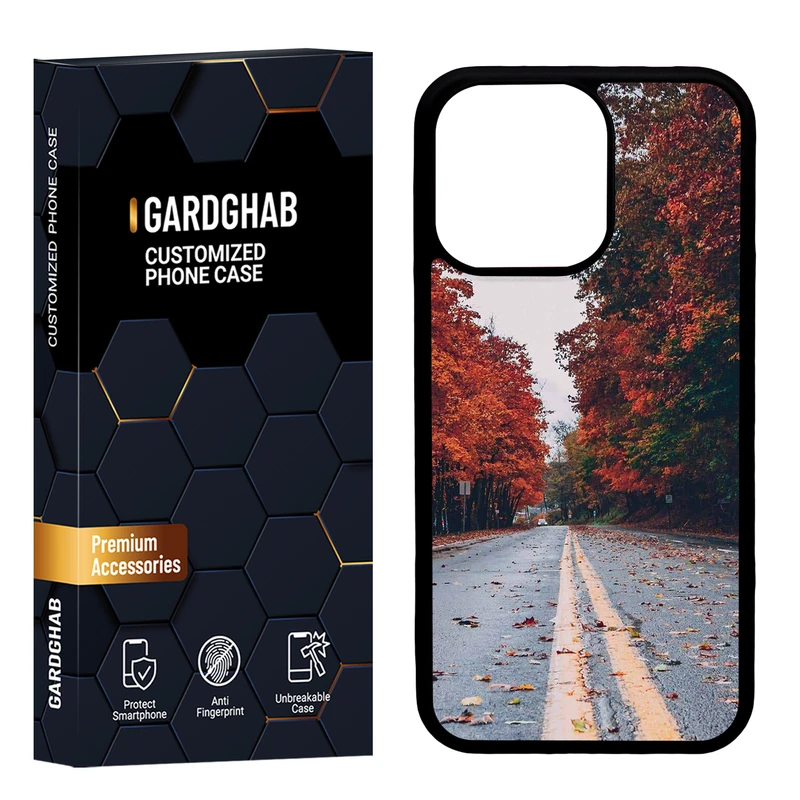 کاور گارد قاب مدل پشت گلس منظره و طبیعت مناسب برای گوشی موبایل اپل iPhone 13 Pro