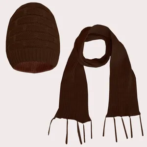 ست کلاه و شال گردن بافتنی بچگانه مدل تبسم-6