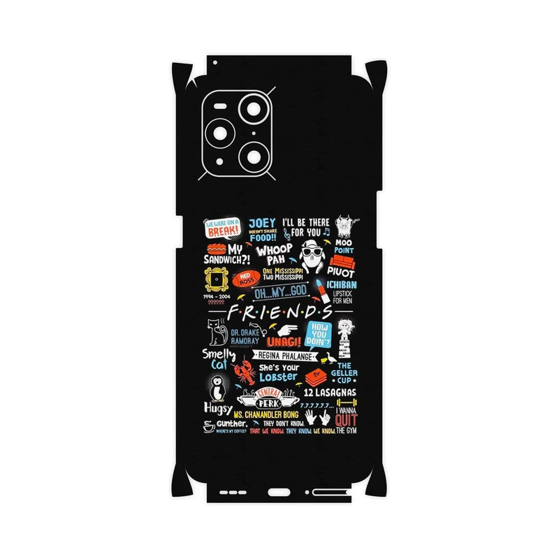 برچسب پوششی ماهوت مدل Friends 2-FullSkin مناسب برای گوشی موبایل اپو Find X3 Pro