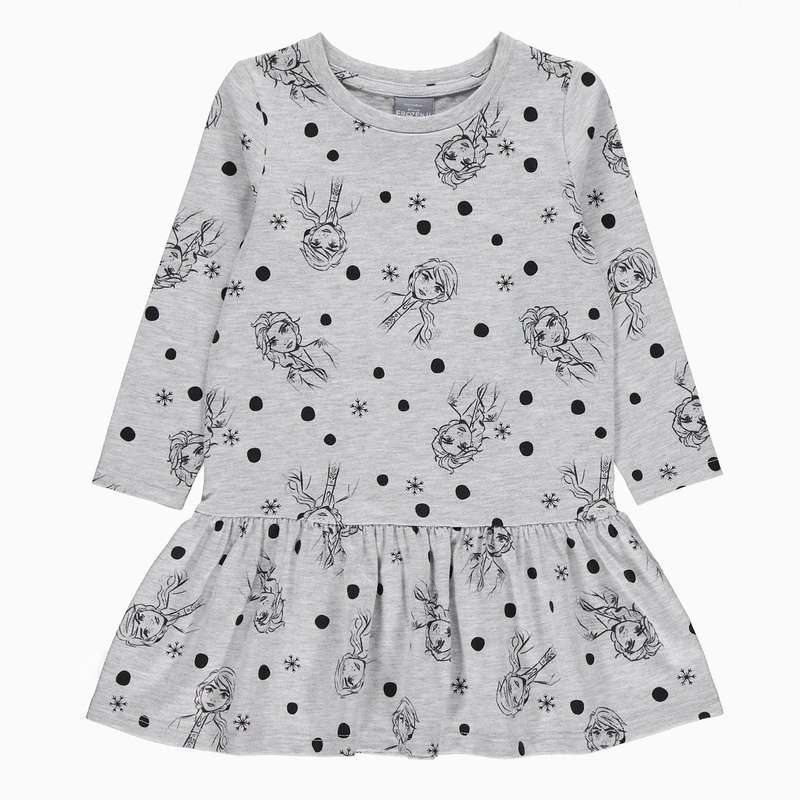 پیراهن دخترانه جورج مدل frozen - gray