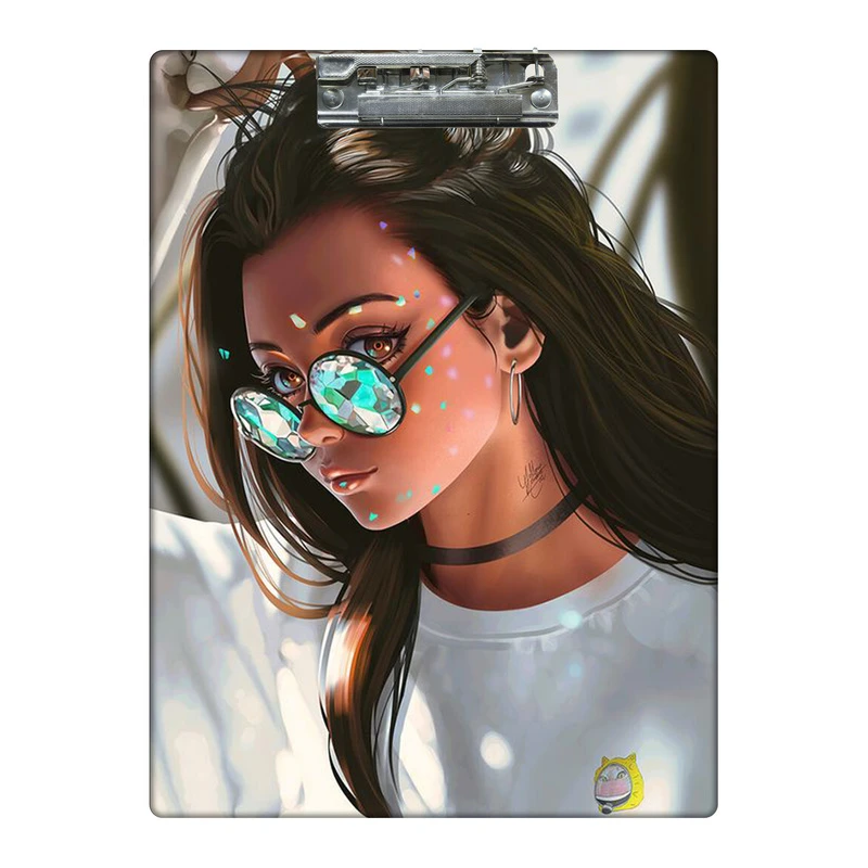 تخته شاسی طرح دختر و عینک  آفتابی کد 4612939 سایز A4