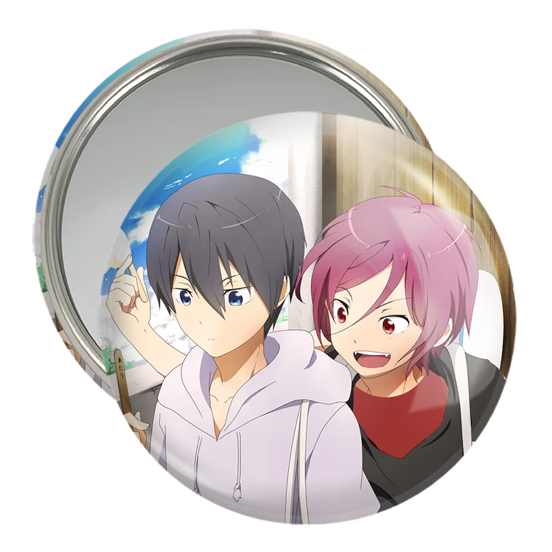 آینه جیبی خندالو مدل رین و هاراکو انیمه فری تیل Fairy Tail  کد 15611