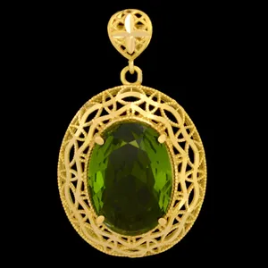 آویز گردنبند طلا 18 عیار زنانه طلای مستجابی کد 3678