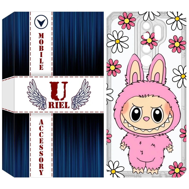 کاور یوریل مدل Clear کد 106 طرح لبوبو Labubu مناسب برای گوشی موبایل شیائومی Redmi Note 8 Pro