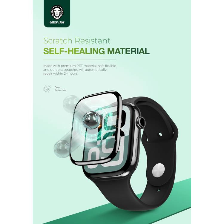محافظ صفحه نمایش گرین لاین مدل 3D Screen Protector مناسب برای اپل واچ سری 10 سایز 46 میلی متری