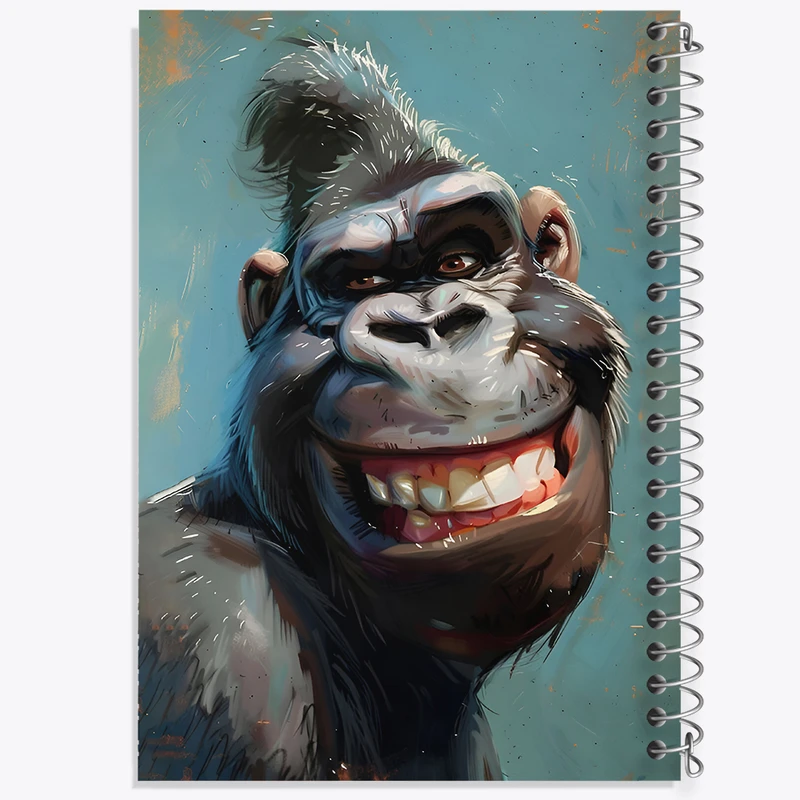 دفتر مشق 50 برگ خندالو طرح گوریل بامزه کد F6240