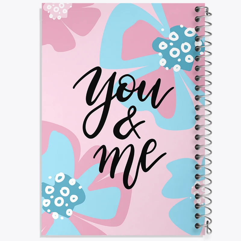 دفتر ژورنال نویسی 50 برگ خندالو مدل نقطه ای طرح You And Me کد N131