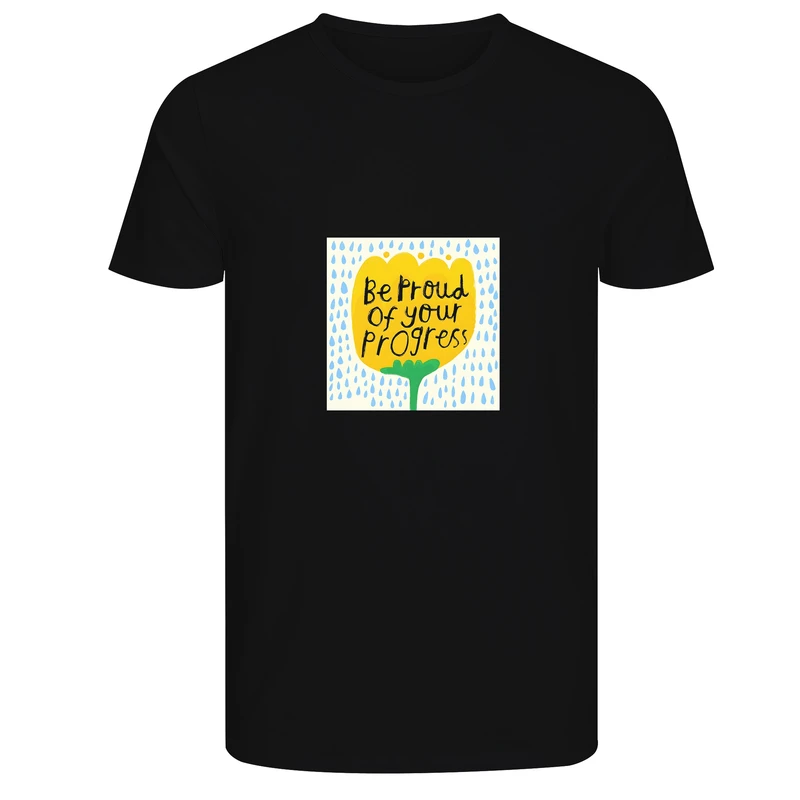 تی‌شرت آستین کوتاه زنانه طرح be proud of your progress