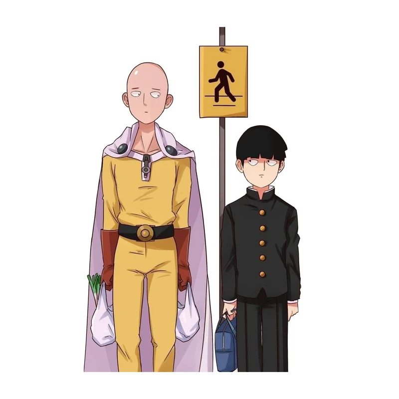 استیکر لپ تاپ و موبایل مدل انیمه طرح مرد تک مشتی سایتاما One Punch Man کد 1337