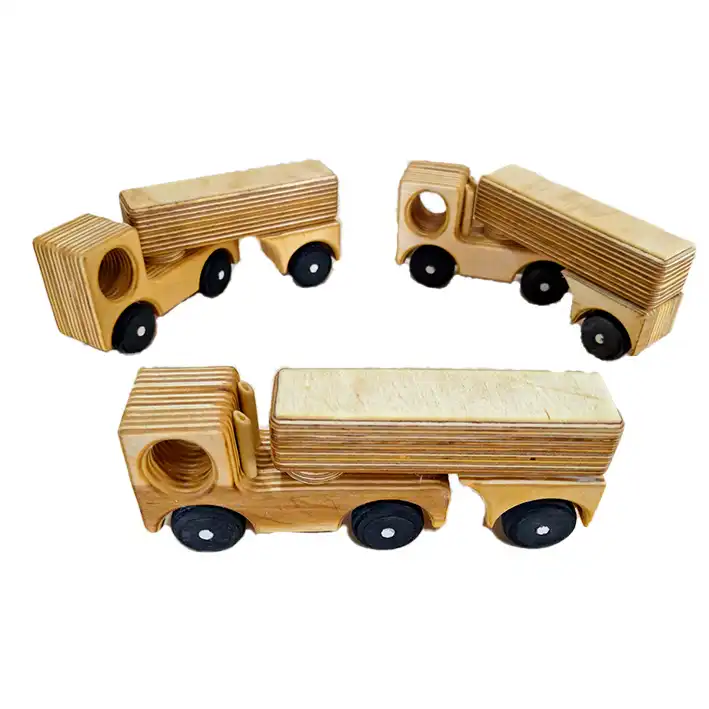 اسباب بازی چوبی مدل ماشین کمپرسی