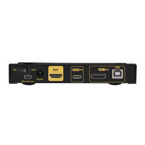مانیتور سوییچ 2 پورت usb-C و HDMI  کی نت پلاس مدل KP-SWKCHD02