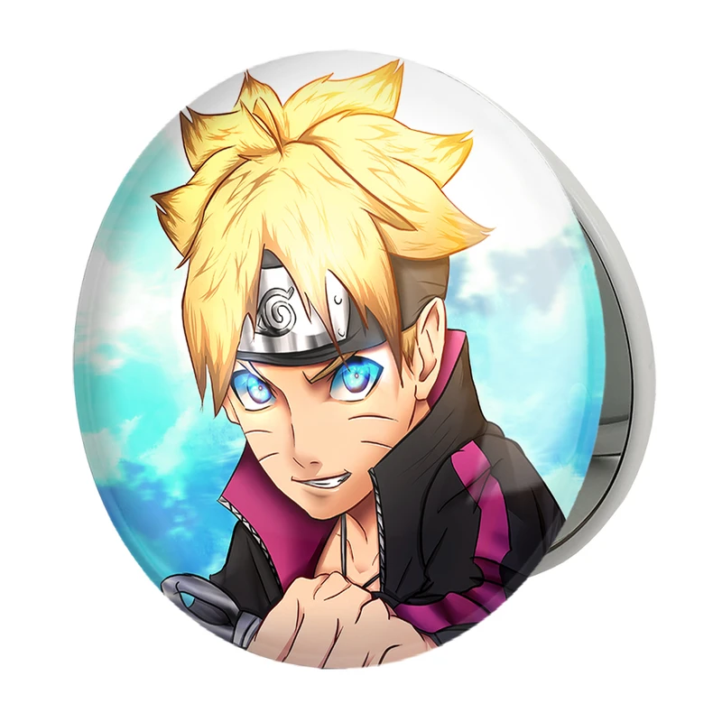 آینه جیبی خندالو طرح بوروتو اوزوماکی انیمه بوروتو Boruto مدل تاشو کد 13133 