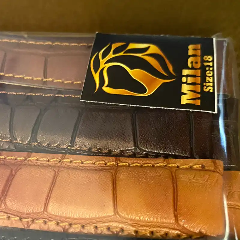 بند ساعت مچی مدل ميلان كروكديل 24mm