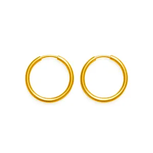 گوشواره حلقه ای طلا 18عیار زنانه مدوپد کد FA00011