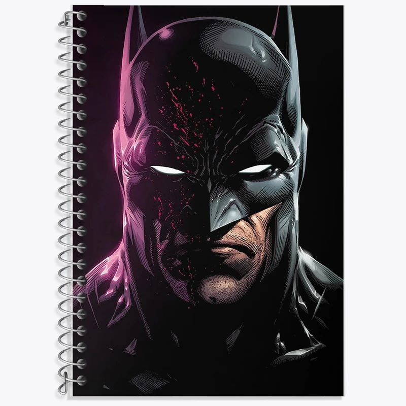 دفتر زبان 50 برگ خندالو مدل سه خط طرح بتمن کد F2043