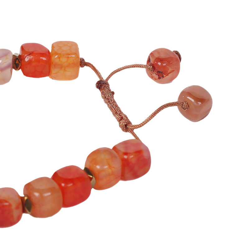 دستبند زنانه مدل عقیق و سیترین