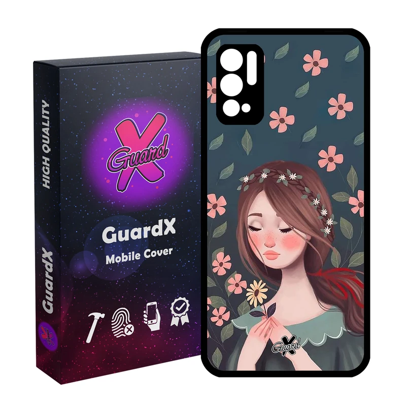 کاور گارد ایکس طرح Girl مدل Glass10332 مناسب برای گوشی موبایل شیائومی Redmi Note 10 5G / Poco M3 Pro