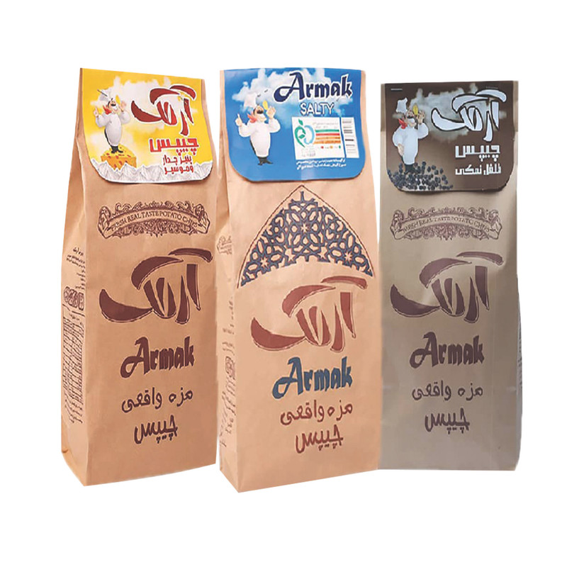 چیپس سنتی آرمک مجموعه 3 عددی