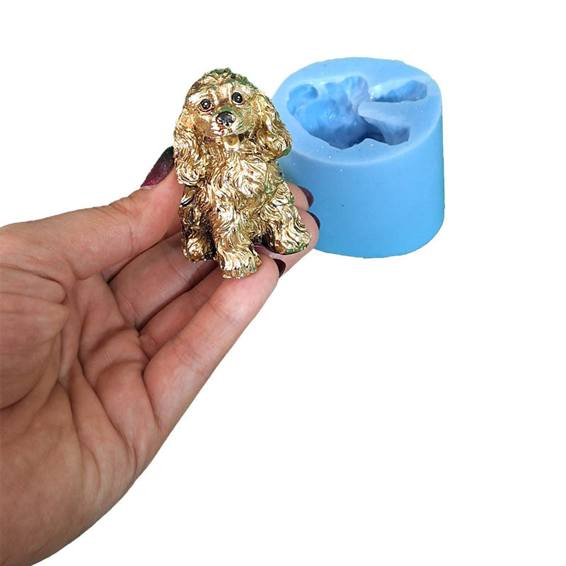 قالب شمع مدل سیلیکونی طرح سگ