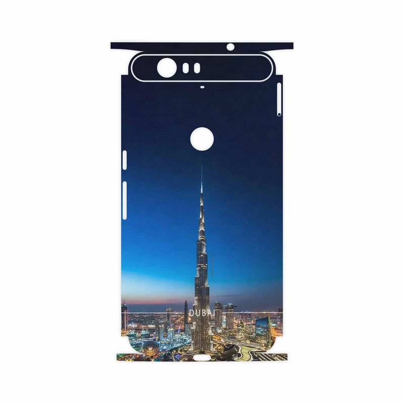 برچسب پوششی ماهوت مدل Dubai City-FullSkin مناسب برای گوشی موبایل گوگل Nexus 6P