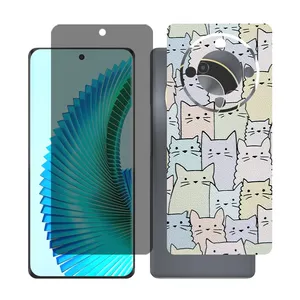 Glass together model privacy screen protector suitable for Honor X9b mobile phone with back cover sticker