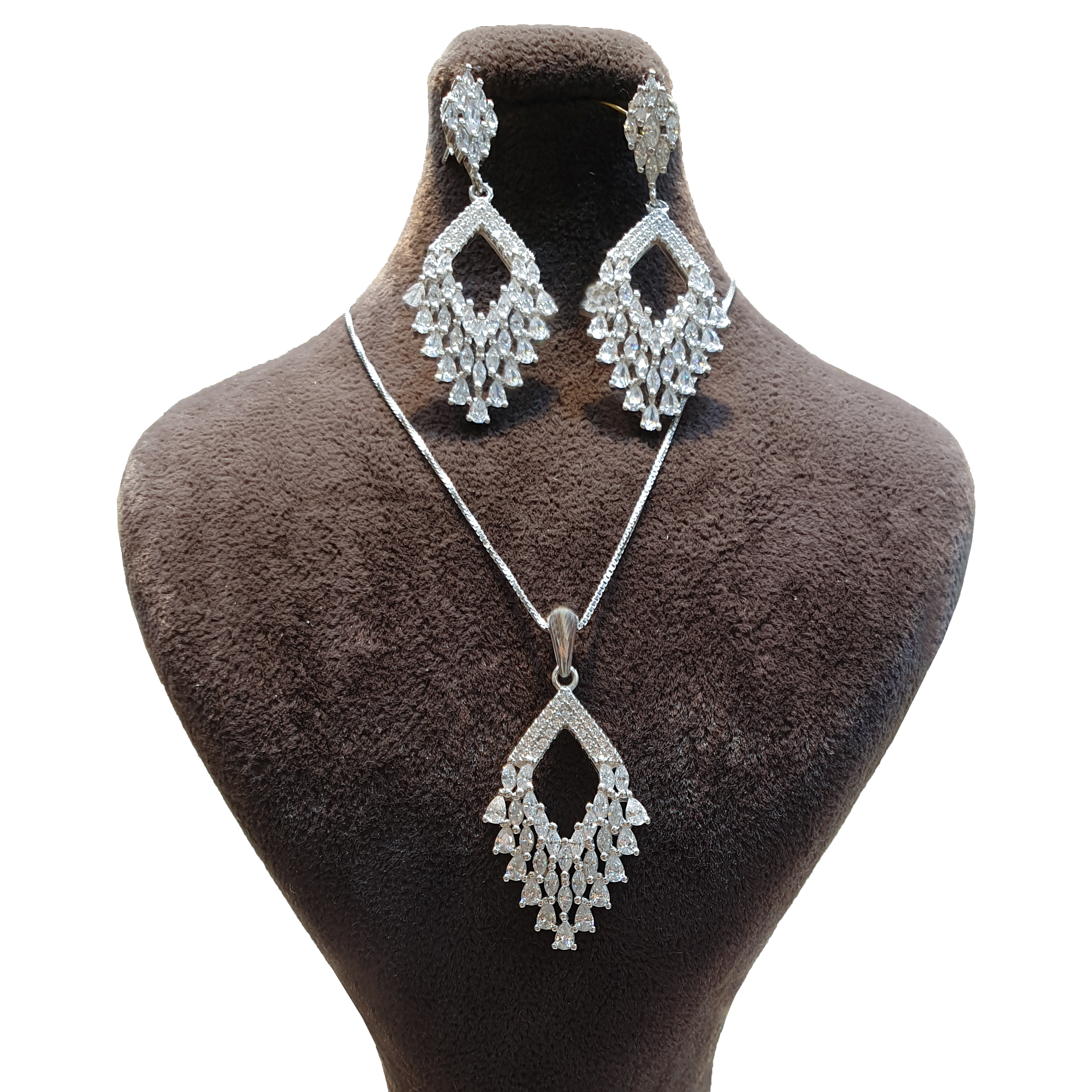 نیم ست نقره زنانه مدل 9940