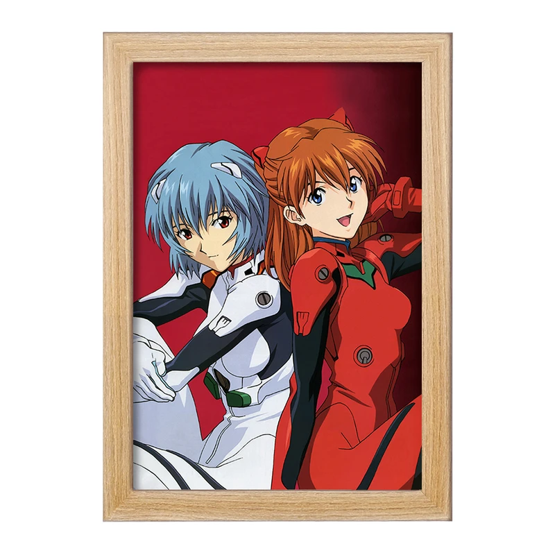 تابلو خندالو مدل اسوکا و ری انیمه اونگلیون  کد 13797