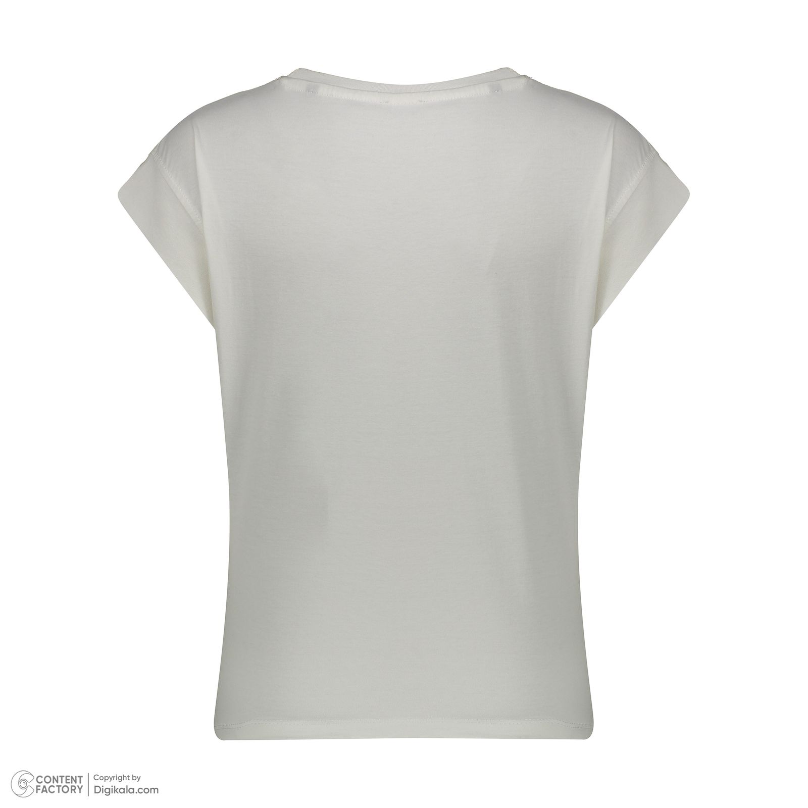 تی شرت آستین کوتاه زنانه نیزل مدل 0366-001 رنگ سفید -  - 4
