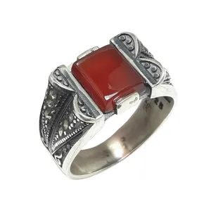 انگشتر نقره مردانه  کد 20015