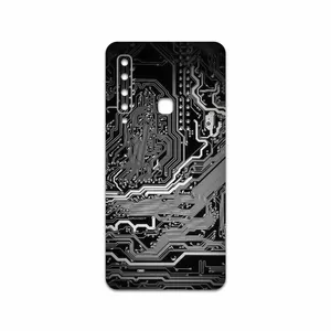 MAHOOT Black Printed Circuit Board Cover Sticker for Samsung Galaxy A9 2018