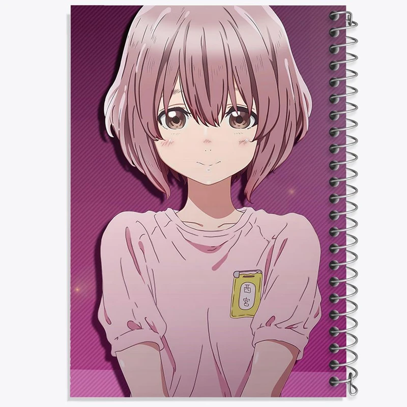 دفتر شطرنجی 50 برگ خندالو طرح شوکو نیشیمیا انیمه سایلنت ویس A Silent Voice کد 15779