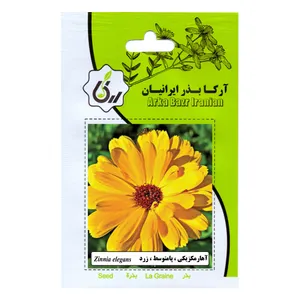 بذر گل آهار مکزیکی پامتوسط زرد آرکا بذر ایرانیان کد 76-ARK
