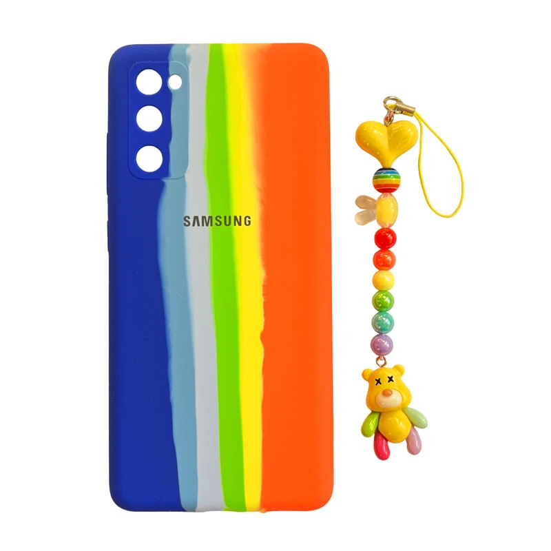 کاور مدل سیلیکونی طرح لیا کد A11659 مناسب برای گوشی موبایل سامسونگ Galaxy A02s / A03s به همراه بند آویز