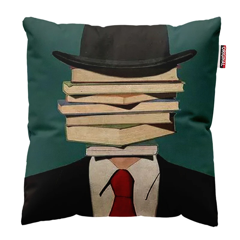 کوسن پاد آفرین مدل کتاب کد 1004 سایز 30*30 سانتی متر