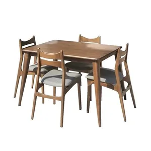 میز و صندلی ناهارخوری چهار نفره گروه تولید اسپیناس مدل T-W-304