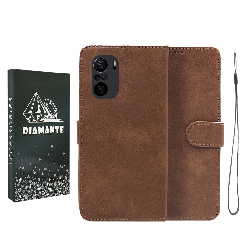 کیف کلاسوری دیامانته مدل Bandaviz Gn مناسب برای گوشی موبایل شیائومی Mi 11i / Redmi K40 Pro Plus به همراه بند آویز