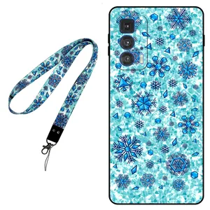 Megafone Snow Flake 0014 Cover For Motorola Moto Edge 20 Pro Mobile Neckband