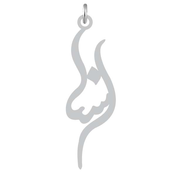 آویز گردنبند نقره کرابو طرح اسنا مدل Kn2-1199