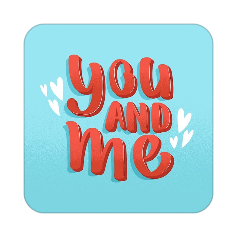 زیر لیوانی کاکتی طرح عاشقانه مدل mp37126