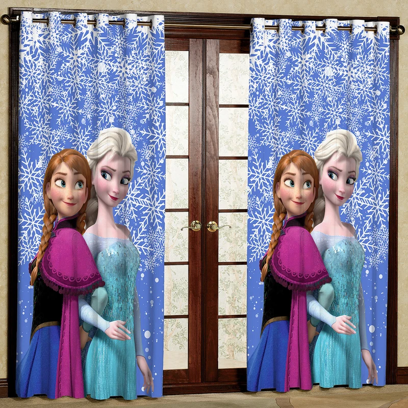 پرده مدل السا و آنا هازان پانچی کد 4465 سایز 140x200 سانتی متر